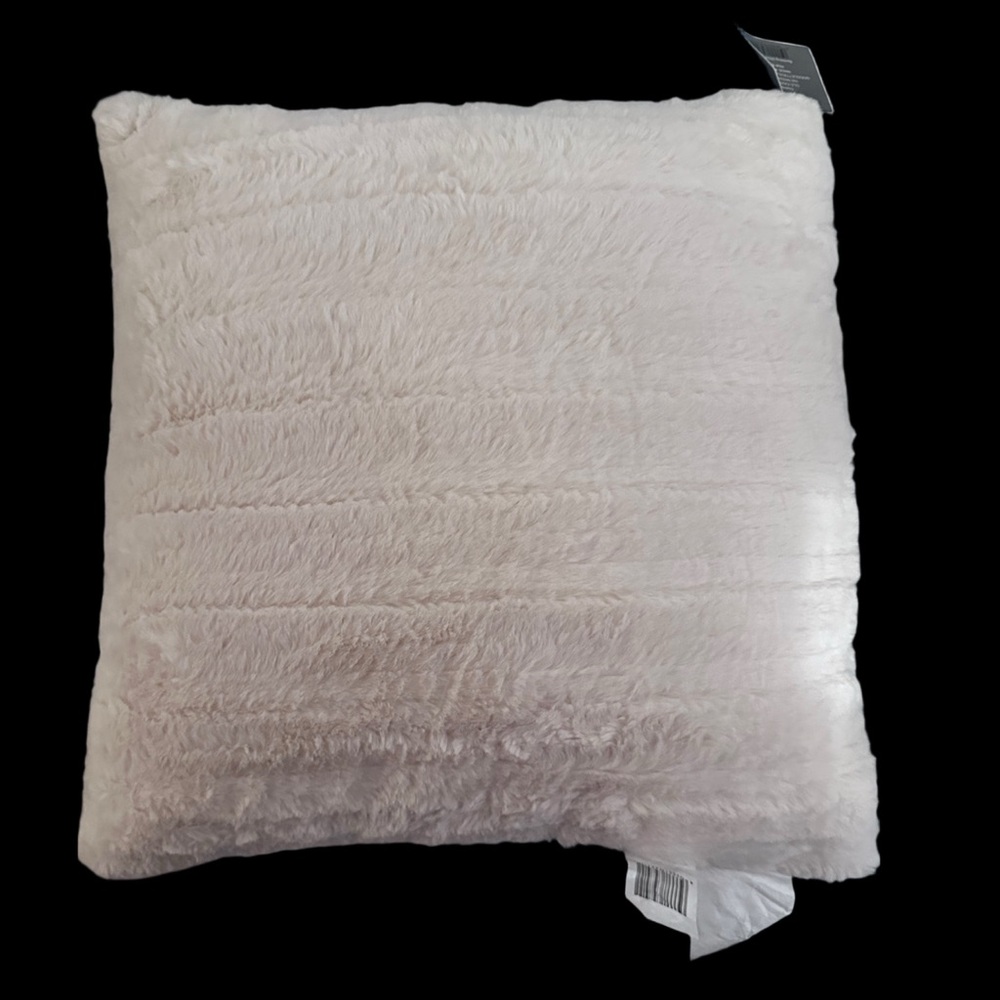 Soft Cream Faux Fur Pillow